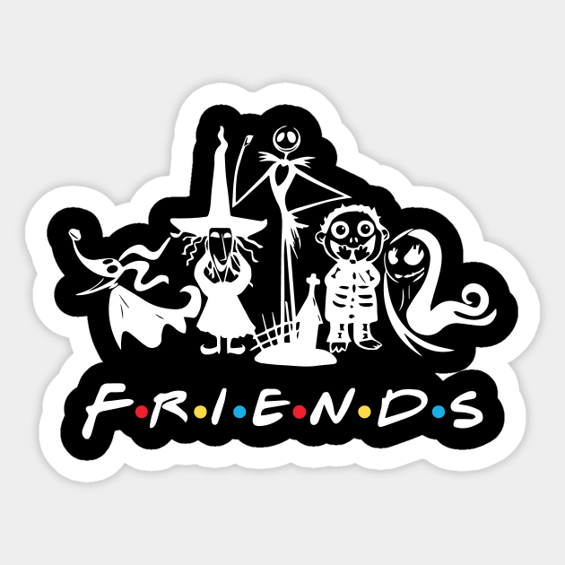 Nightmare Friends Sticker by Cringe-Designs